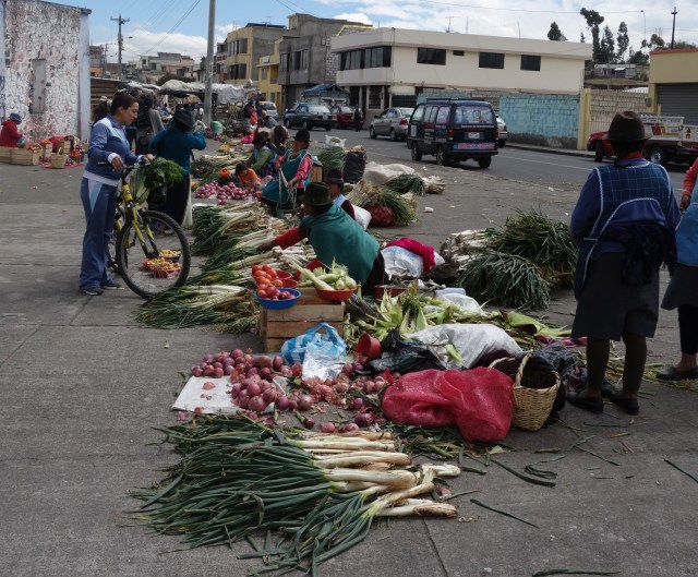 Market in Latacunga - small town outside of Cotopaxi