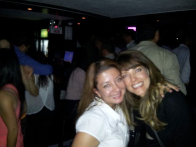 Irene and Linda at 80's bar