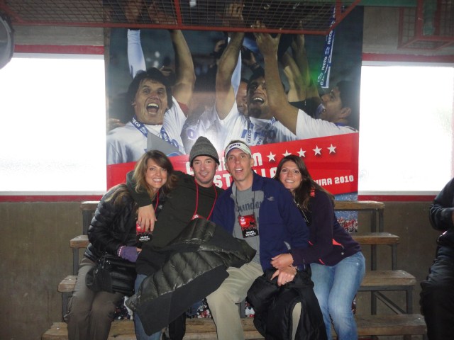 Hanging at the Boca Jrs v Argentinos fútbol game!