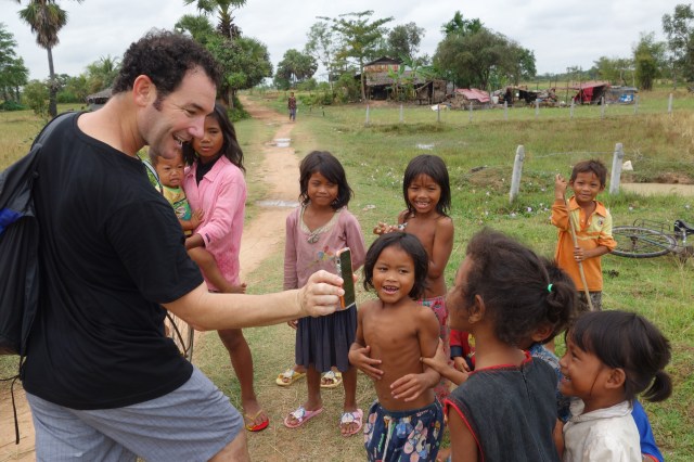 Adorable kids in a rural town near Siem Reap, Cambodia
