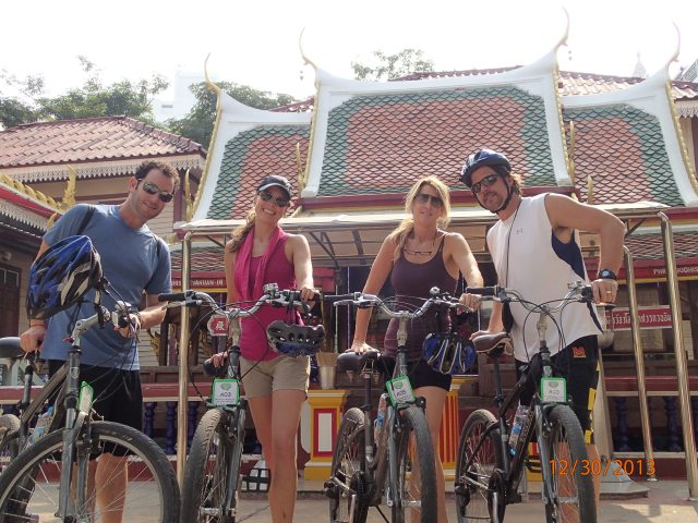 babies on mopeds for locals, helmets on us.  who's needs more protection?