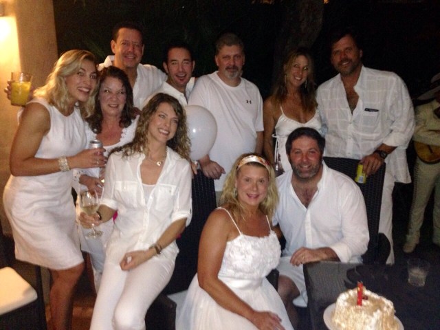 White Party for Toni's bday in Playa del Carmen, Mexico